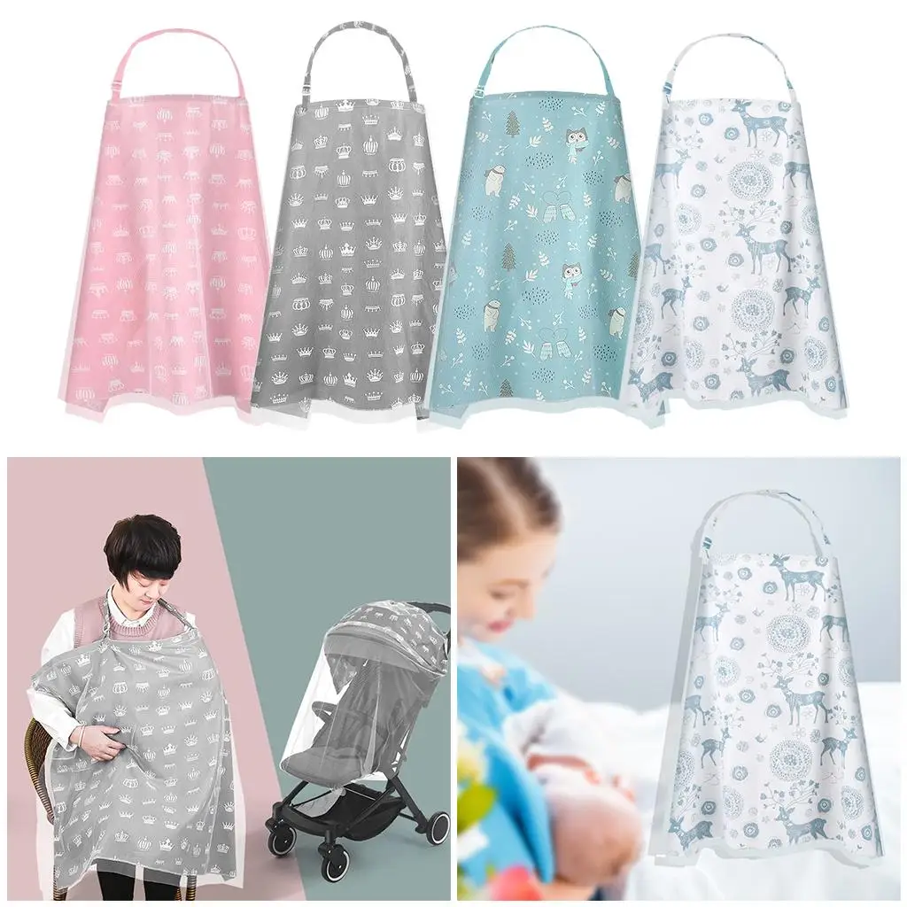 Nursing Covers Wide Lightweight 360&deg; Coverage Breastfeeding Apron for Breastfeeding