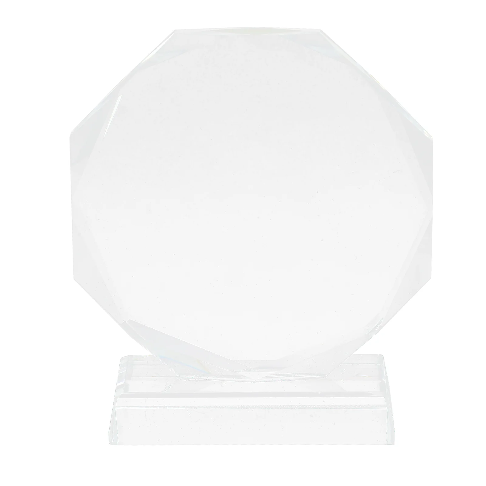 

Blank Crystal Trophy Adults Decor Metal Glass Delicate Prize Tableop Transparent Award Clear Child The Gift