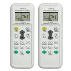 Universal Air Conditioner Remote Control with 1000 - in - 1 Functionality (2PCS K1028E - S)