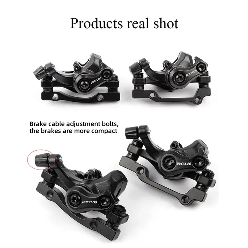 MTB Bicycle Front Rear Caliper Lever Rotors Set Line Pulling Mountain Road Bike