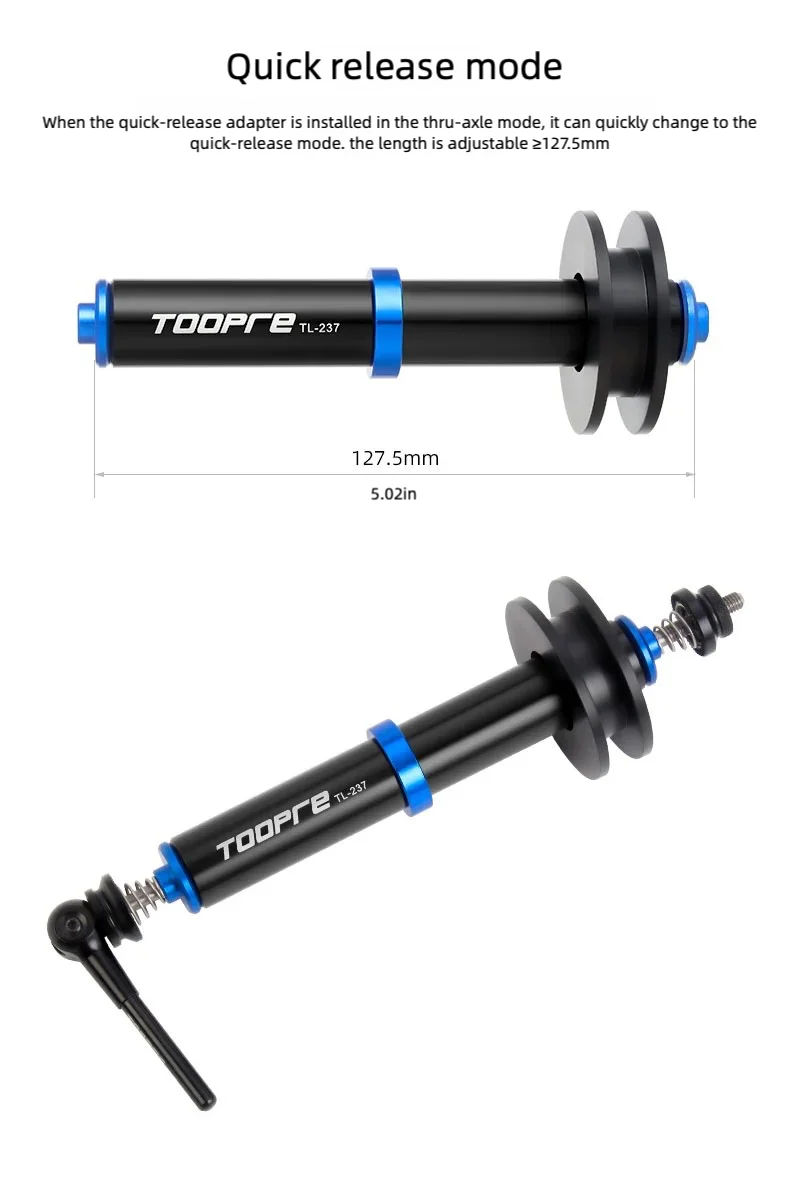 TOOPRE Fahrrad Hinten Dreieck Kette Retainer MTB Rennrad Virtuelle Freilauf Spanner Für 12mm Steckachse Quick Release universal – Detail 7