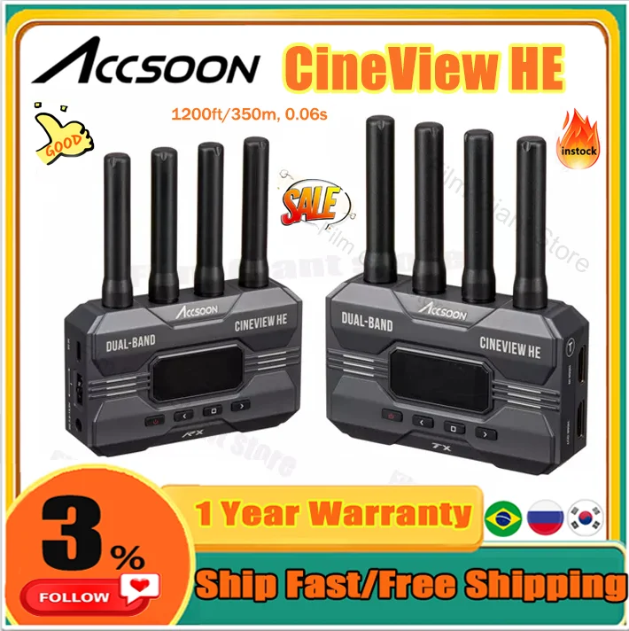 AccsoonCineViewHE24Ghz5GhzDualBandWirelessVideoTransmitter