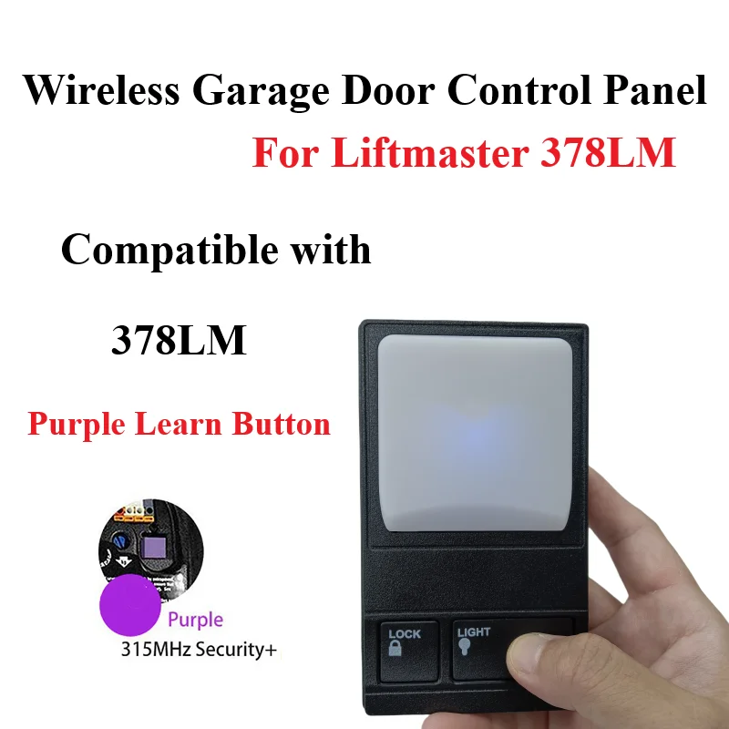 For LiftMaster 378LM Security+ Wireless Control Panel Sears 315NHz Garage Door Control Panel