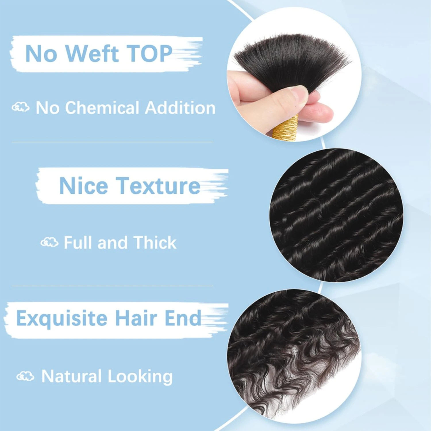28 30 inch Deep Wave Boho Braids Bulk 55g/110g Human Hair Bulk Braiding Hair Extensions Brazilian Virgin Curly Hair for Braiding 6