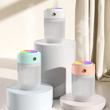 

250ml USB Air Humidifier Large Capacity Portable Air Diffuser Purifier Atomizer for Aroma In Home Office Car with Night Light
