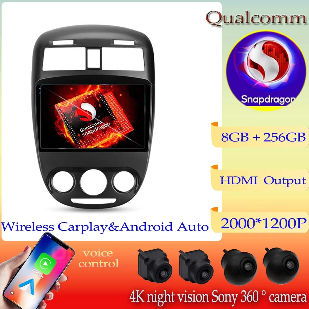 

Qualcomm Snapdragon Android 13 Auto Radio Video Player GPS Navigation For Buick Excelle 2008 - 2018 DVD Carplay Stereo Head Unit