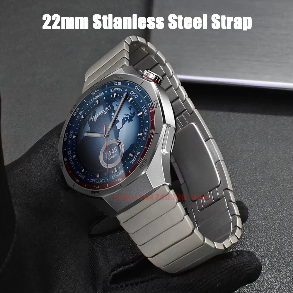 Luxucy Premium Stainless Steel Metal Watch Strap, 22MM Band