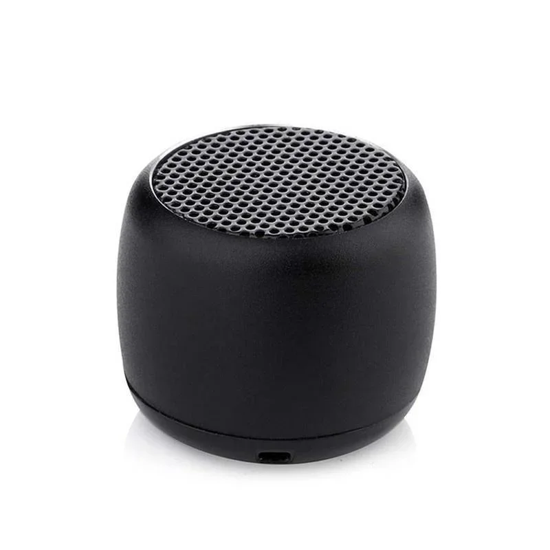 Compact Mini Wireless Bluetooth Speaker - Portable Metal Loudspeaker