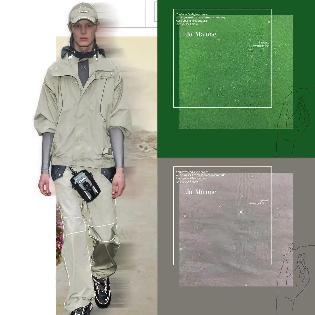 

70D Glitter Wrinkled Nylon Fabric, Spring and Autumn Outdoor Jackets for Men and Women, Windbreakers, Sports Casual Pants