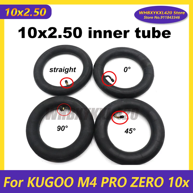 10 Inch Electric Scooter inner tube 10X2.50 10x2.5 255x80 Tire for KUGOO M4 PRO Zero 10x Accessories | Спорт и развлечения
