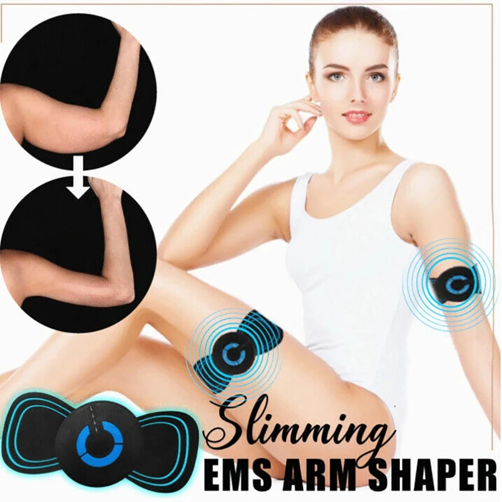 2Pc New EMS Mini Electric Massager Stimulator Pain Relief Neck Back Leg Health Care Relaxation Tool Cervical Portable Massage