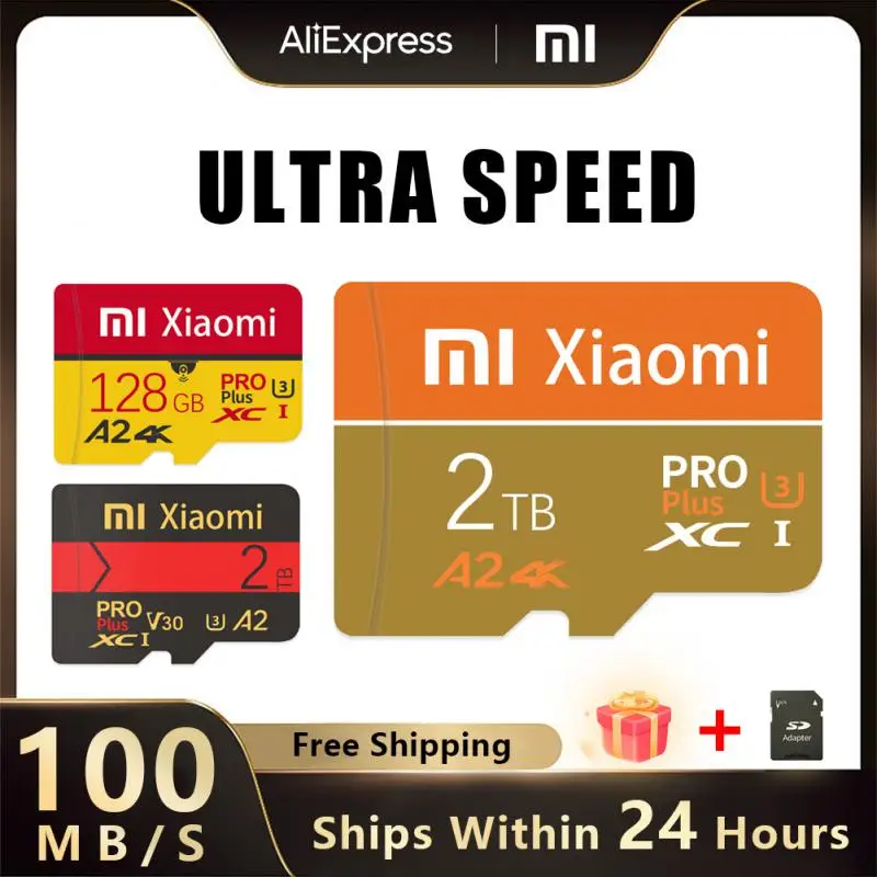 Xiaomi 2Tb 1Tb Scheda Di Memoria 64Gb 128Gb 256Gb 512Gb Flash Ad Alta Velocità Tf Sd Card 256 128 64Gb Piccola Tf Sd Flash Memorycard