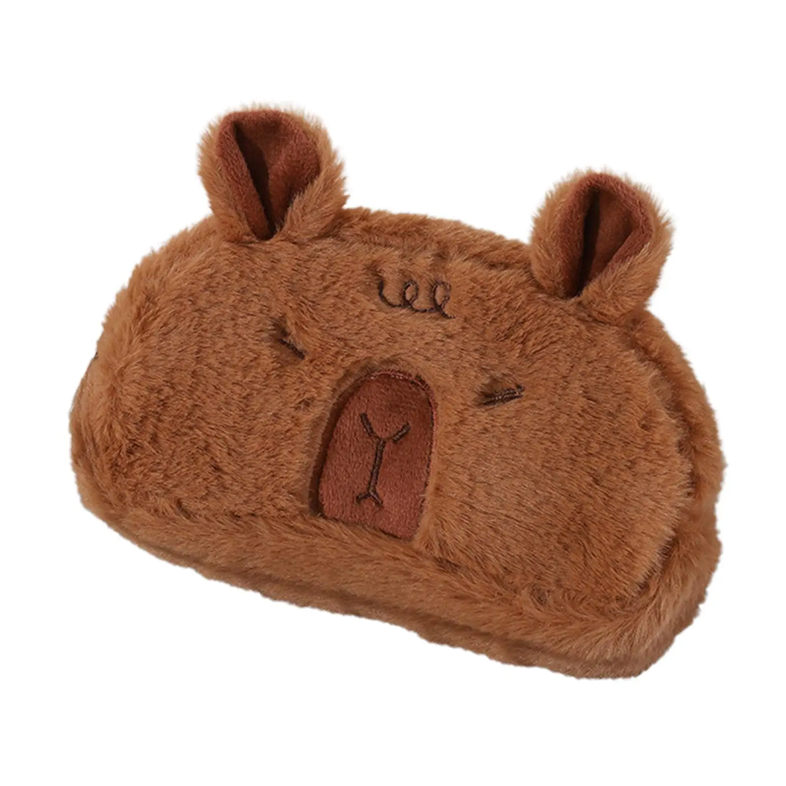 Capybara 모양의 봉제 연필 케이스, 펜꽂이 연필 파우치, 성인 선물, 남아용