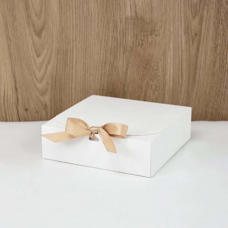 3 Stück große weiße Geschenkbox mit Band, Hochzeit, Brautjungfer, Geschenkverpackung, Geburtstagsparty, Gastgeschenke, Süßigkeiten, Kekse, Aufbewahrung, Weihnachten – Detail 11