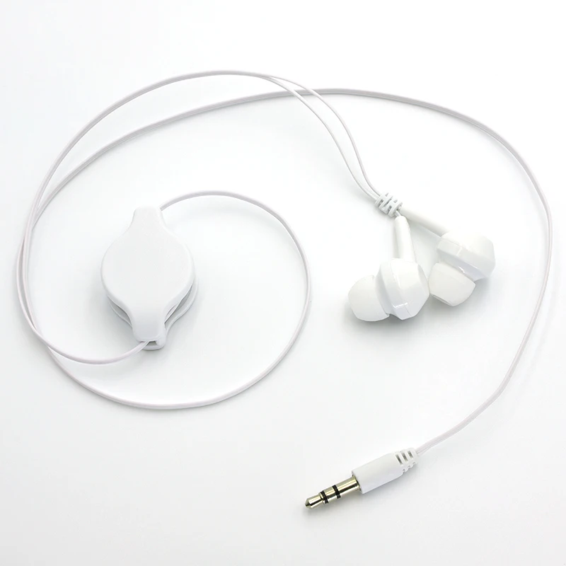 Portable Retractable Cable In-Ear Earphone Extendable