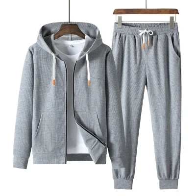 Tracksuit for Men 2 Piece Set Hoodies Sweatpants Sportswear Fitness Hoodies Sweatshirt Sports 2PCS Suit Male Autumn Tracksuit custom your logo 2pcs set sexy women tracksuit sportwear sleeve crop top pants outfit workout gym fitness athletic women clothes