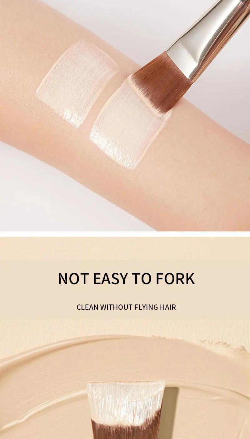 Description Picture 6 of itemLiquid foundation brush do not eat powder mask brush Flat head flat head traceless light base makeup brush makeup tools