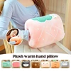 Cartoon Plush  Pillow Stuffed Hand Cushion Home Office Car Travel Warmer Winter Plush Toy Students' Nap 1