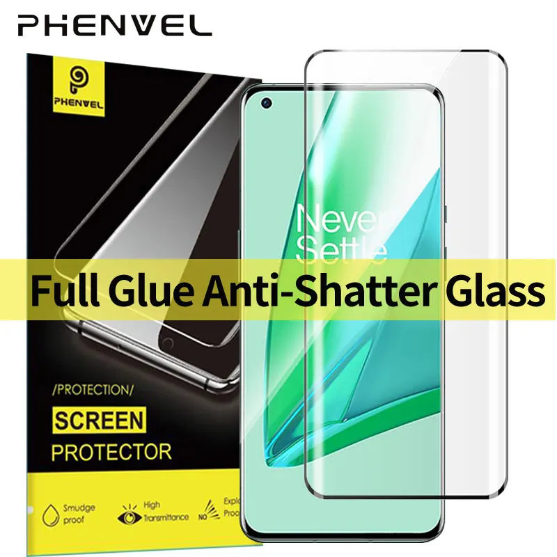 

3D Protective Glass For Oneplus 9 Pro Full Glue Screen Protector Oneplus9 Pro Anti Shatter Tempered Glass Film