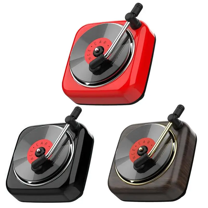 

Car Diffuser Vent Clip Retro Air Fresh Clip Perfume Record Player Air Freshener Aromatherapy Essential Oil Fragrance Diffuser