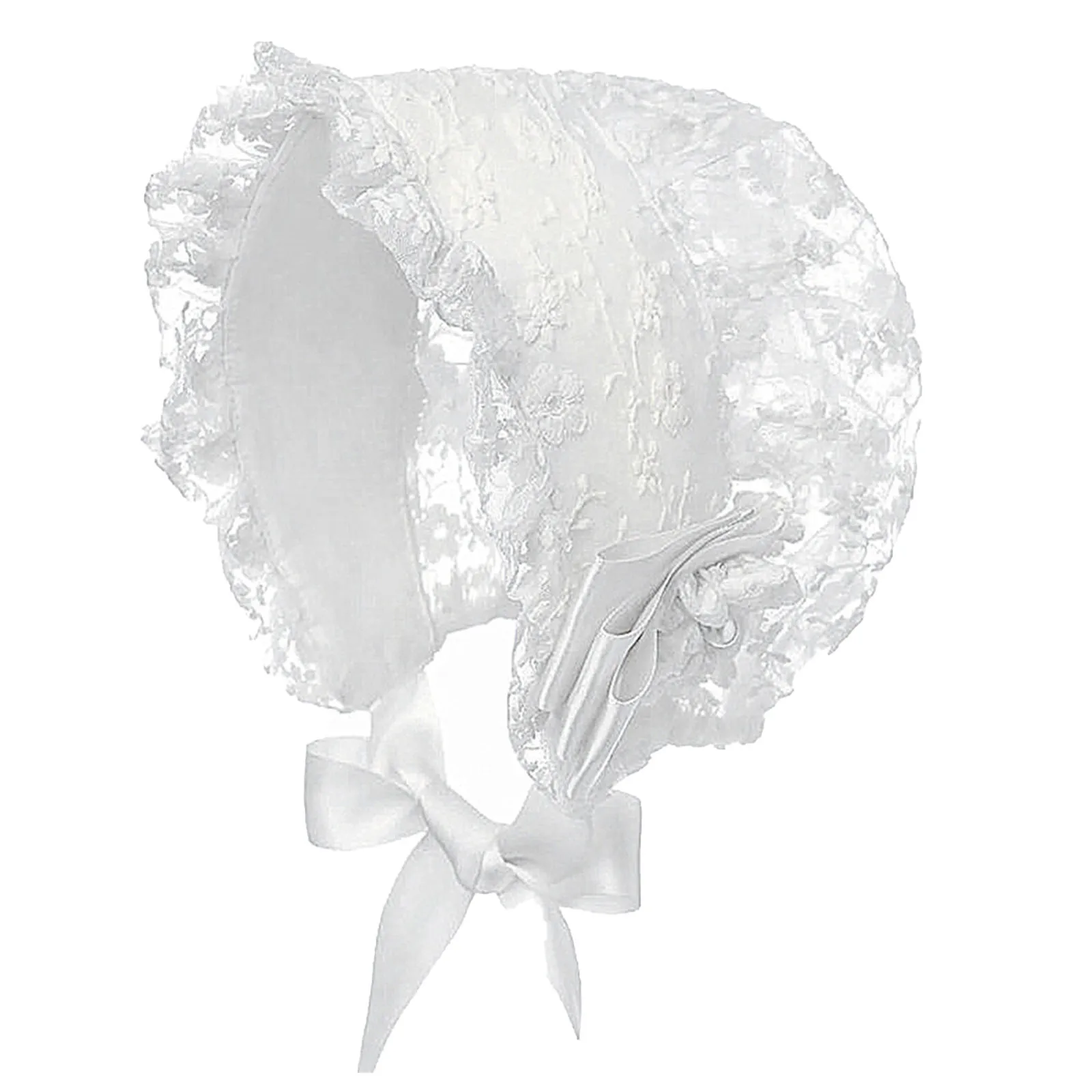 Lace Baby Hat Girl Boy Toddler Lovely Infant Kid Cap Newborn Photo Lacing Hat Princess Baby Girls Birthday Christening Party Hat 2