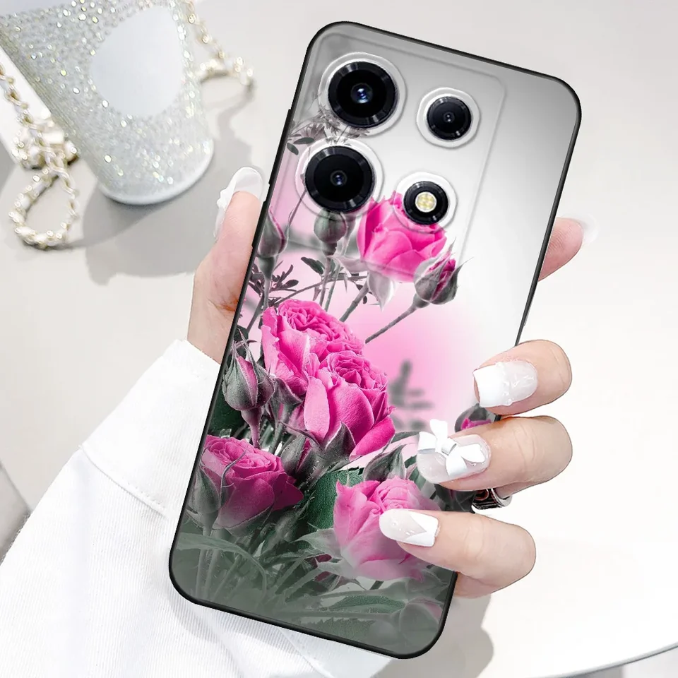 HGJTF Cover per Infinix Note 30 Pro (6.67), Trasparente Morbida TPU Antiurto Telefono Custodia per Infinix Note 30 Pro Ultra-Sottile Silicone Retro Antigraffio Case - Trasparente