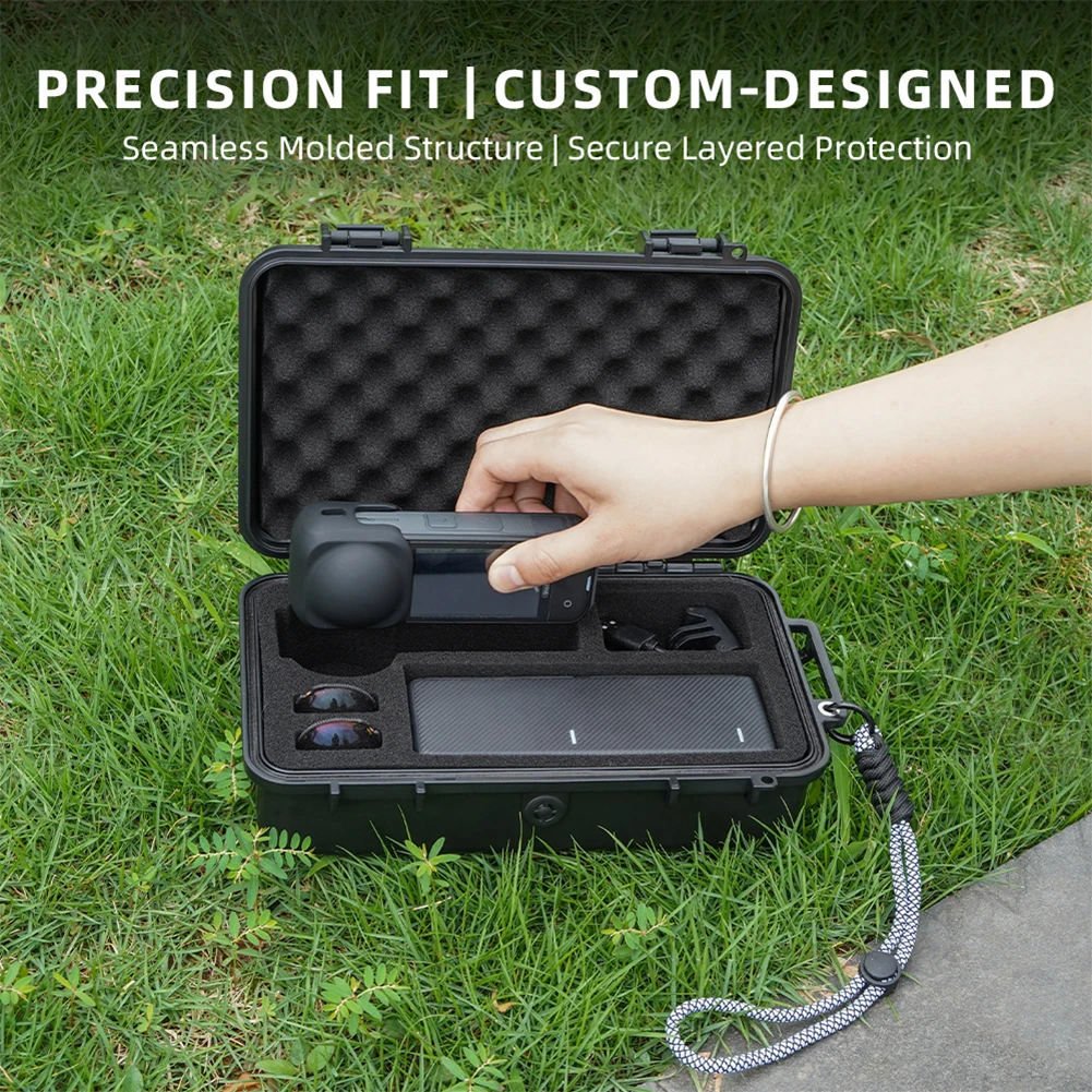 Carrying Case Hard Shell Waterproof Protective Box Travel Suitcase for Insta360 X5 Camera Accessories