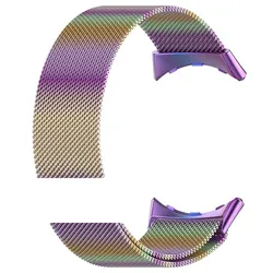 Elegant Milanese Loop Stainless Steel Watchband with Magnetic Clasp for Pixel Watch 3 41mm (Colorful)