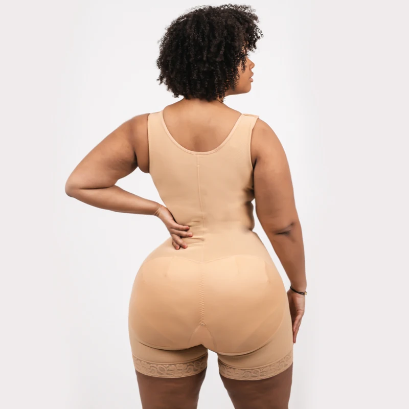 HIGH COMPRESSION SHORT GIRDLE WITH BROOCHES BUST GIRDLE WITH BUST FOR DAILY AND POST-SURGICAL USE