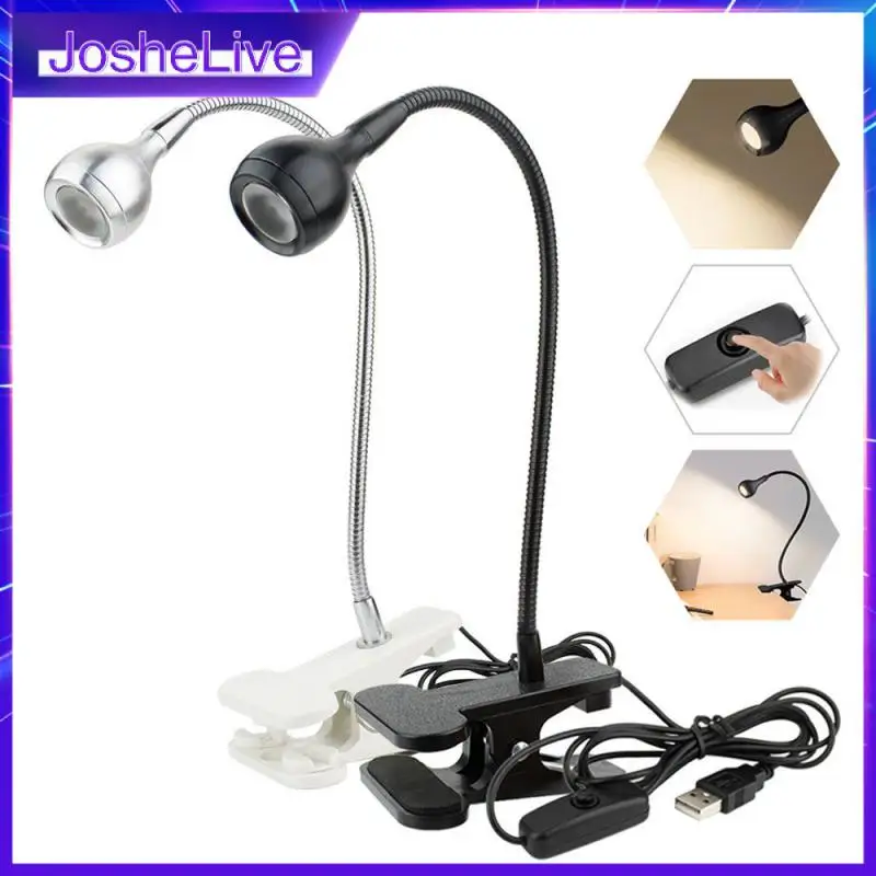 

Night Light Computer Lamp Notebook USB Eye Protection Flexible LED Light Reading Table Lamp Table Lamp Mini Clip Lamp Switch