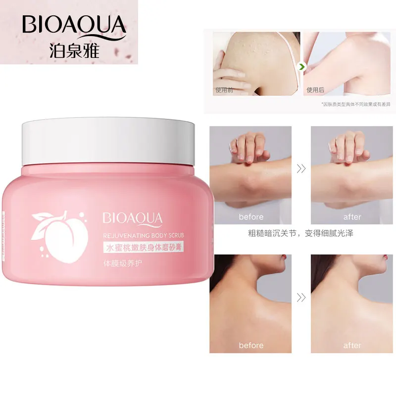 

Sdattor BIOAQUA Peach Nourishing Skin Deep Cleansing Nicotinamide Moisturizing Body Cream Facial Scrub