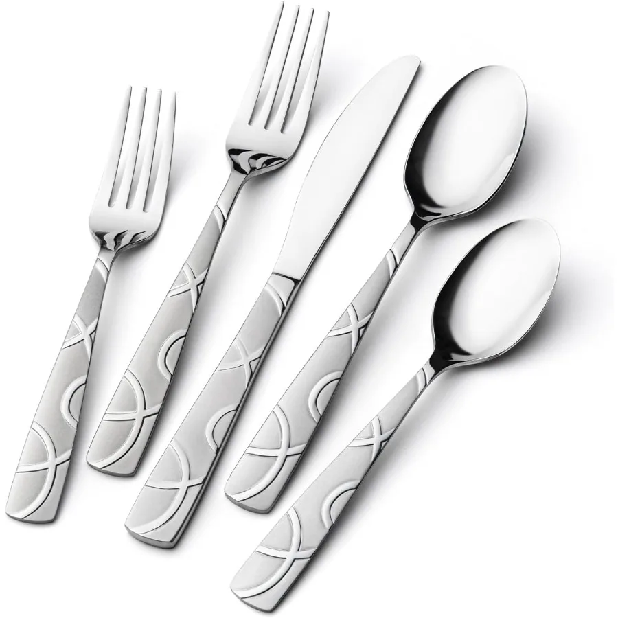 20 Piece Premium Stainless Steel Silverware Set