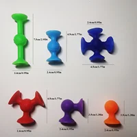 11pcs Set Suction Cup Toys Building Blocks Pop Sucker Darts Funny Toy Set Soft Silicone Set Gift For Kids Boys Girls 3