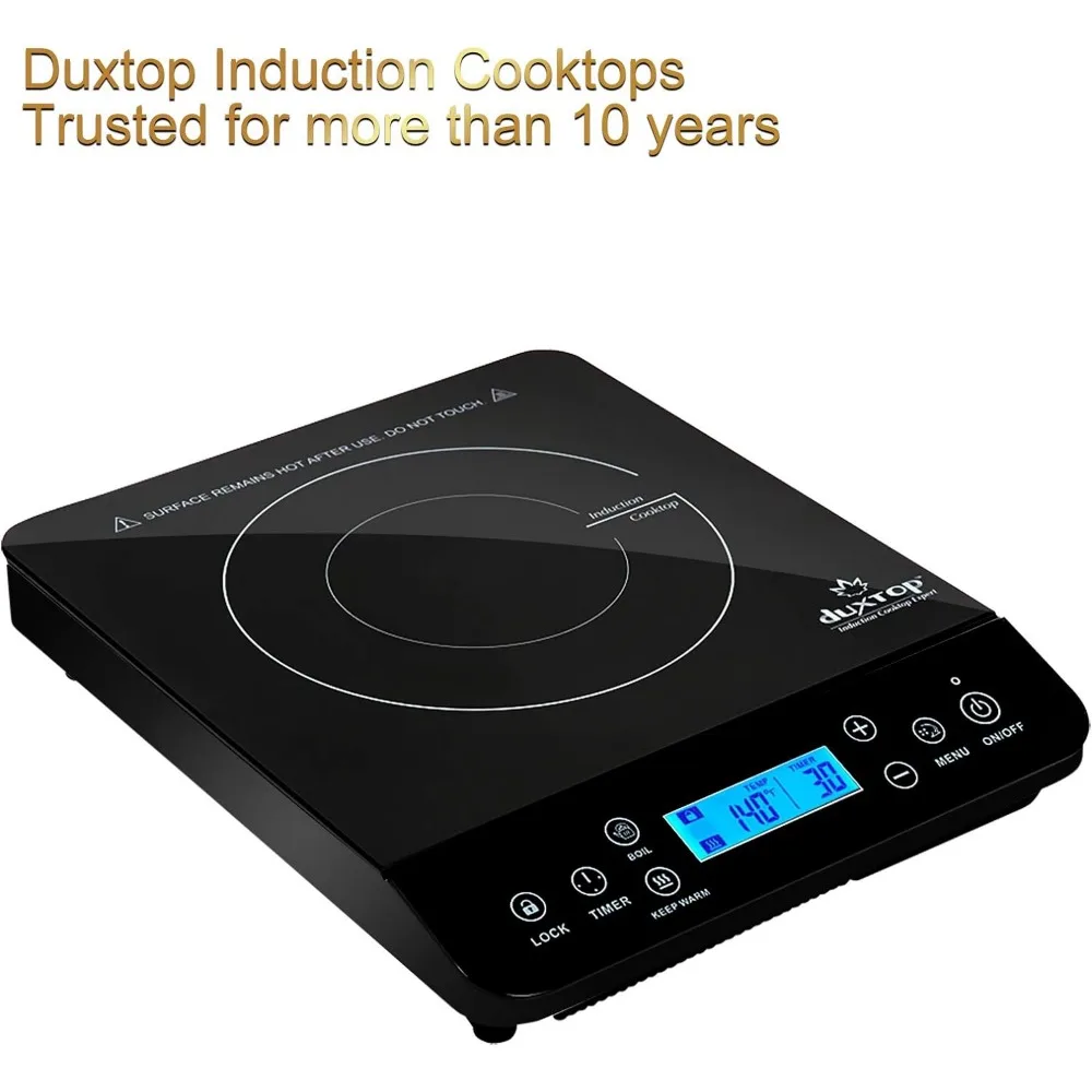 Duxtop Portable Induction Cooktop Countertop Burner Induction Hot Plate With LCD Sensor Touch 1800 Watts 9610LS BT-200DZ
