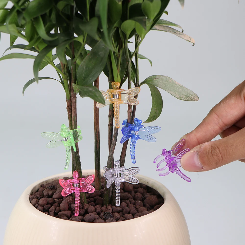 Set of 30/50/100 Dragonfly 4-Claw Plant Support Clips for Orchids and Climbing Vines