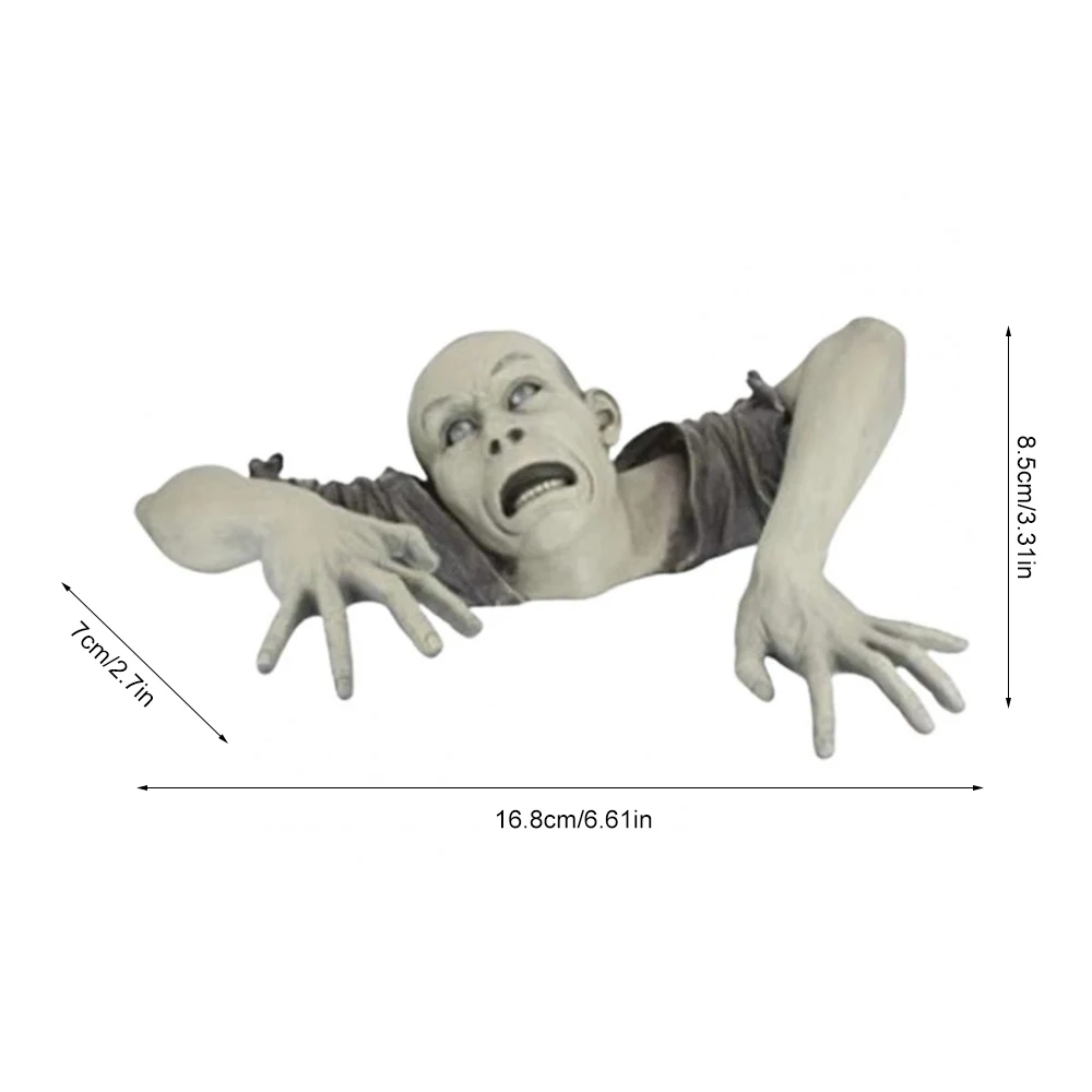 Horror Creepy Corpse Crawling Zombie Garden Resin Sculpture Halloween Decoration Haunted House Props for Outdoor Patio Lawn