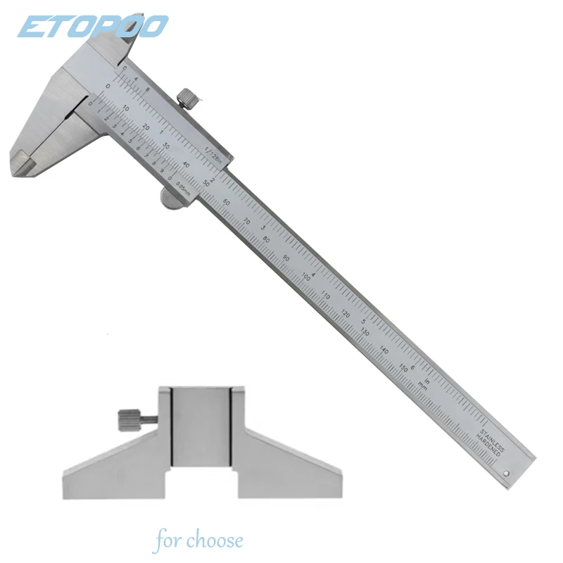 LEIXIUSM T-Type Vernier Caliper For Precision Measurements Vernier Caliper Micrometer With Fine Adjustment Carbon Steel Ruler Measuring Tool - View #10
