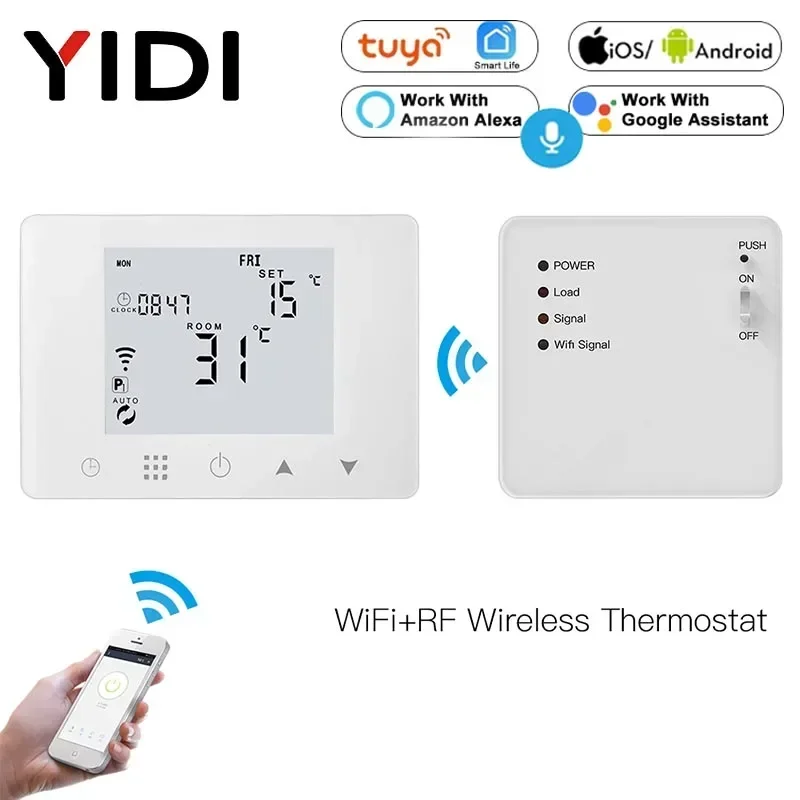 WiFi Smart Thermostat Wall-แขวน Underfloor หม้อไอน้ำไฟฟ้าน้ำอุณหภูมิความร้อน Tuya Alexa Google Smart Home 1