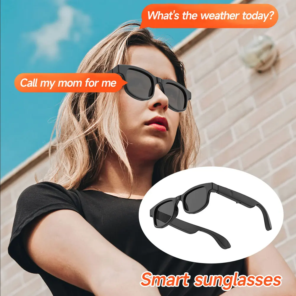 Smart Bluetooth Glasses Built-in Mic Outdoor Cycling 5.4 Smart Wireless Headphone Sunglasses for Unisex Outdoor UV Protection