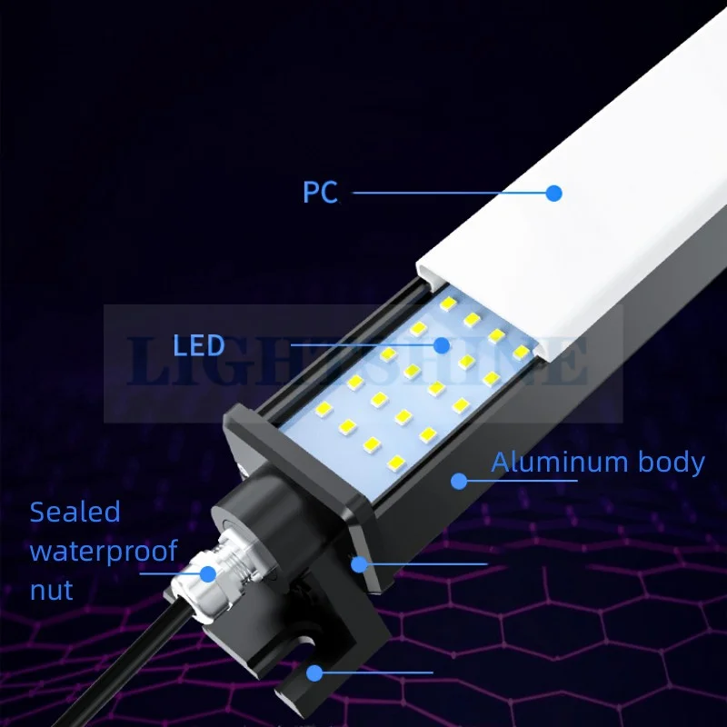 LED machine tool work lamp 30W 40W CNC lathe headlight waterproof aluminum alloy three-proof lamp 664mm 764mm 864mm 964mm 1064mm