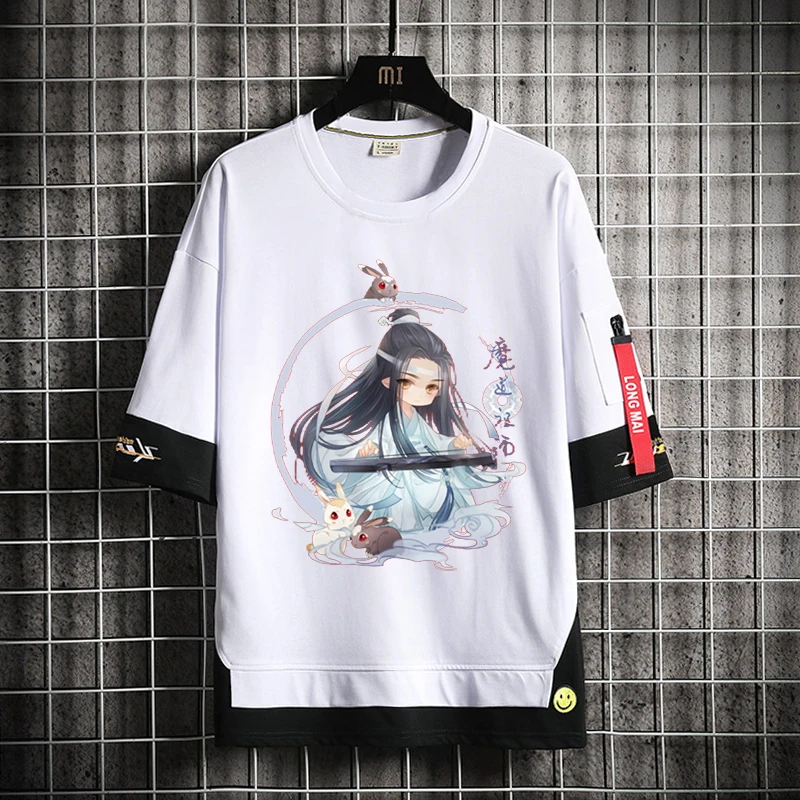 

Anime Mo Dao Zu Shi Hiphop Tees Short Sleeves Women Men Tops Grandmaster of Demonic Wuxian Wangji Boy Girl Half Sleeve T-Shirts