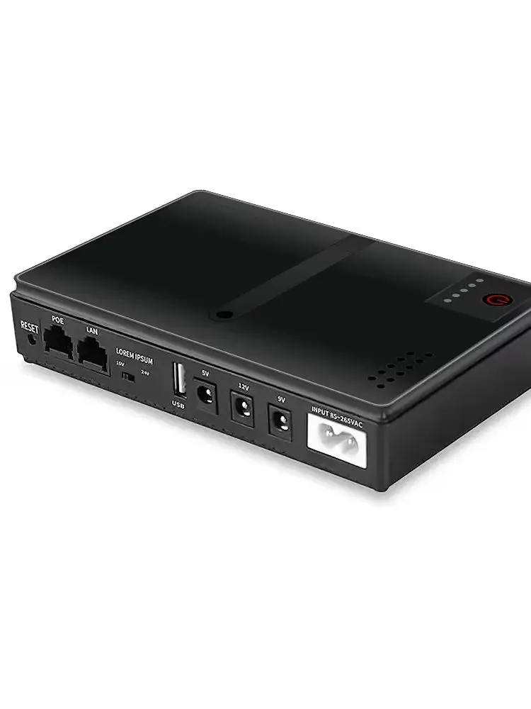 DC UPS DC1036P 5V 9V 12V 24V 18W 10400mAh Portable Power Supply for Router,Switch,Mobile phone,DC UPS Emergency Power Supply