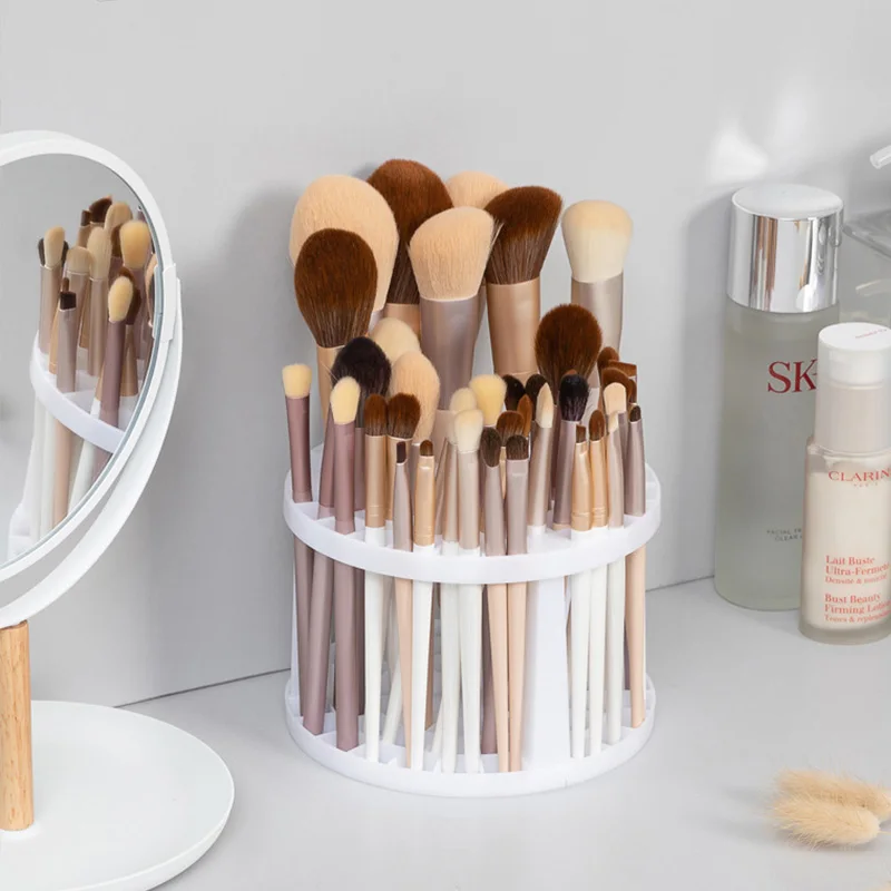 Lattices Make-up Brushes Holder Makeup Tools Storage Box Cosmetic Storage Shelf Eyebrow Pencil Eyeliner Pencil Table Organizer 2