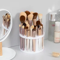 Lattices Make-up Brushes Holder Makeup Tools Storage Box Cosmetic Storage Shelf Eyebrow Pencil Eyeliner Pencil Table Organizer 2