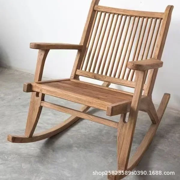 Old Elm Home Living Room Balcony Leisure Chair Outdoor Elderly Rocking ...