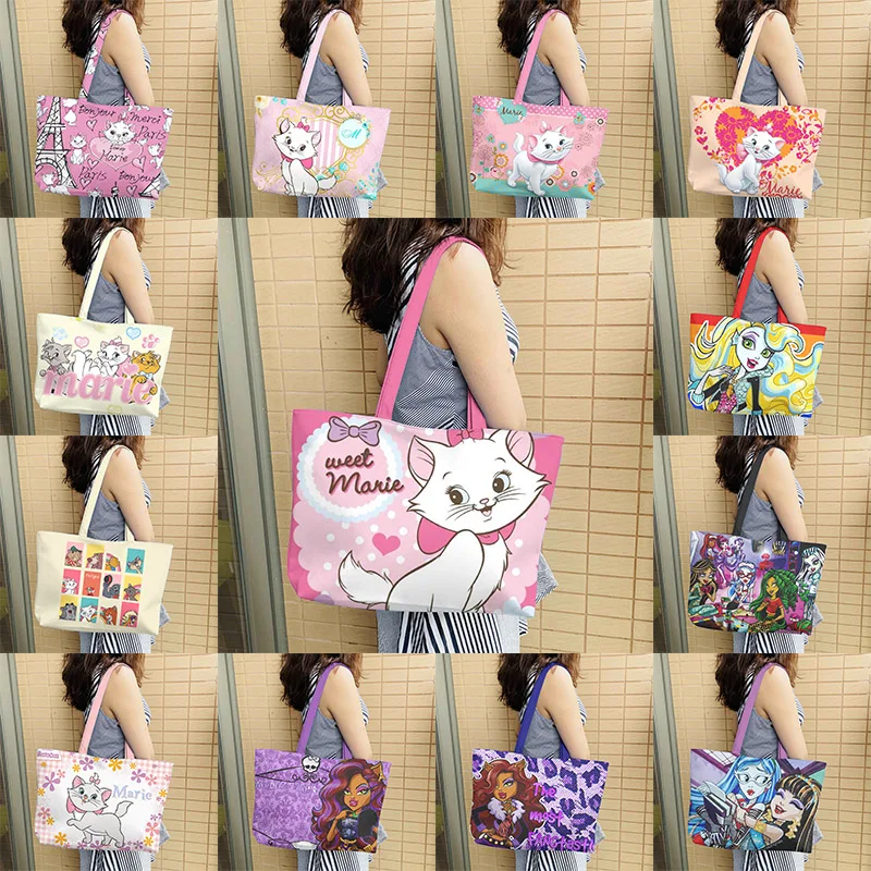 lesportsac Aristocats Marie Cat Cartoon Animation Peripheral High Capacity  Shoulder Bag Tote Bag Shopping Bag Holiday Birthday - AliExpress