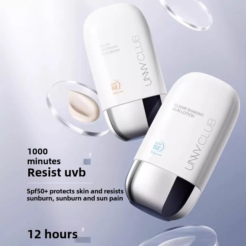 unny SPF50++ sunscreen face and body whitening UV protection waterproof and sweat proof isolation cream