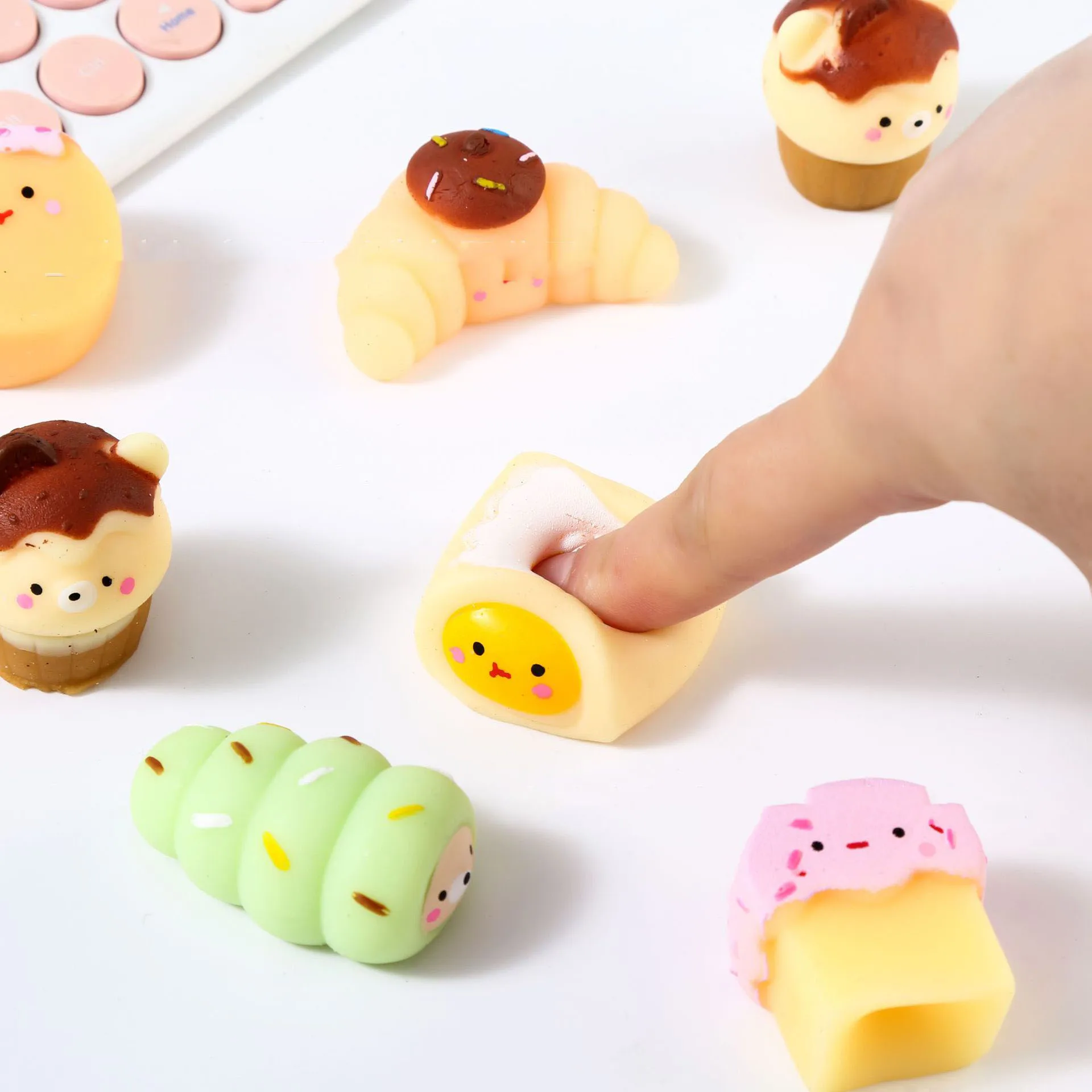 Blind Box Kawaii Squishy Antistress Fidget Toys Mochi Food Squishy