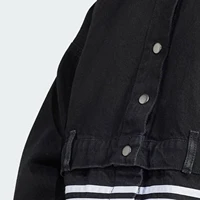 Adidas officiel véritable originaux femmes rayé décontracté vêtements de travail col rabattu veste JJ3095 4
