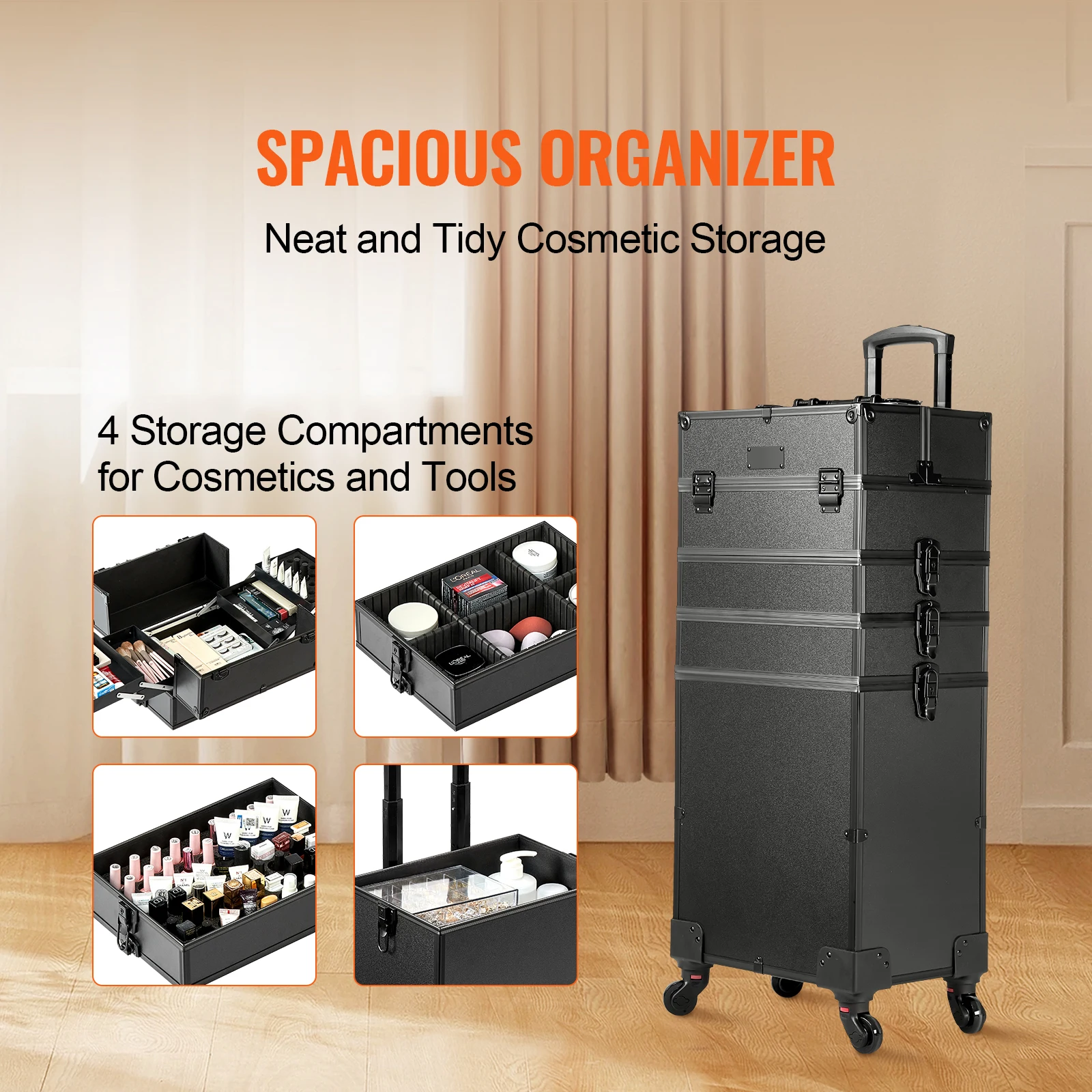 Professional Rolling Makeup Case 3